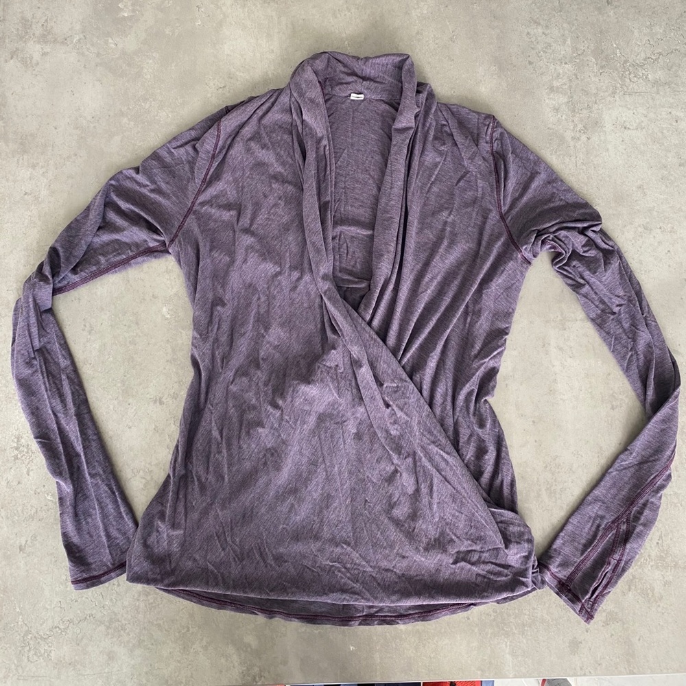 Lululemon long sleeve wrap scoop top